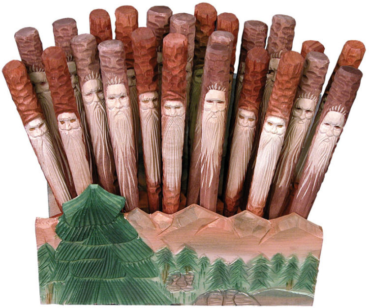 Mountain Tree Spirit Face Pen Counter Merchandisin