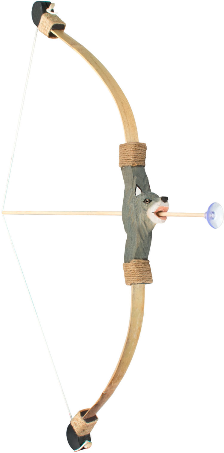 Wolf Bow with Two Arrows