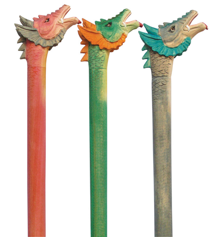 Walking Stick, Dragon, Assorted Colors