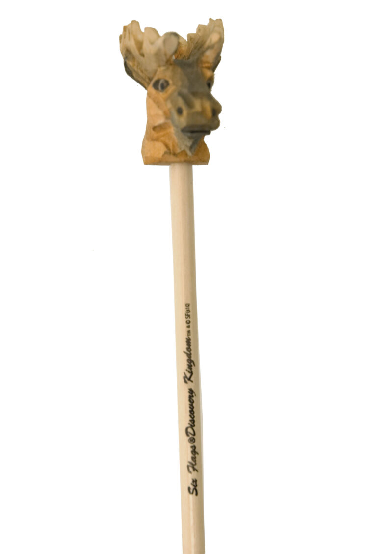 Hand Carved Pencil Topper, Moose